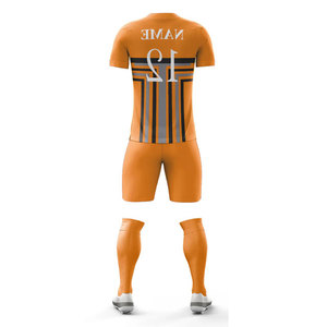 Ensembles d'uniformes 100 % polyester, kit complet, vente chaude, ensembles d'uniformes sportifs vintage, tenues de football et de soccer extensibles par sublimation - Product Image 5