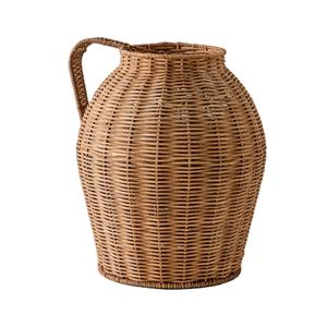 Vase en rotin tressé à la main durable, forme haute classique, brun naturel, fait main, décoratif, pour le marché de gros de l'ameublement - Product Image 1