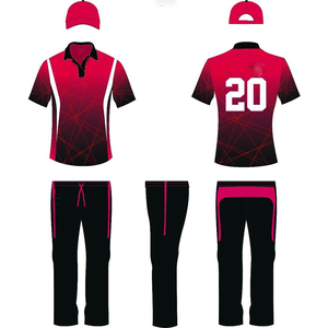 Uniformes de cricket personnalisés de haute qualité 100% polyester avec design de maillot sublimé en couleur personnalisée, nom de l'équipe et logo de la marque - Product Image 6