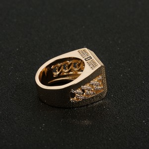 High on Demand <b>Iced</b> Out Moissanite Diamond Hip Hop <b>Ring</b> for Engagements Special Occasions and Fashion-Forward Streetwear Looks - Product Image 4