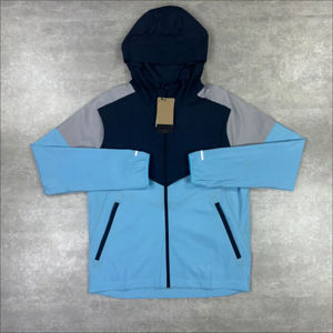 Chaqueta Deportiva Impermeable con Capucha, Reversible, Transpirable, Ligera, Cortavientos, Unisex, con Cierre Completo, Estilo Deportivo - Product Image 4