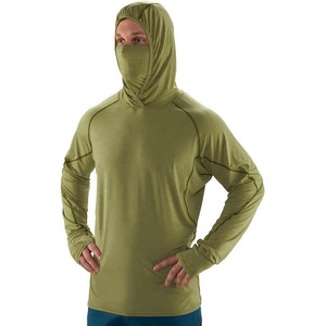 Sudadera con Capucha Cómoda, Impermeable, de Poliéster Catónico, Protección UV UPF 50, Manga Larga, con Logotipo Frontal, para Pesca - Product Image 1