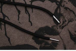 เสื้อฮู้ดเทอร์รี่สำหรับทุกเพศ, เสื้อมีฮู้ดระบายอากาศได้ดีมีเชือกผูกพิมพ์ลายไซส์ใหญ่พิเศษพร้อมตราโลโก้ด้านหน้าเฮฟวี่เวทดีไซน์ตามสั่ง - Product Image 4