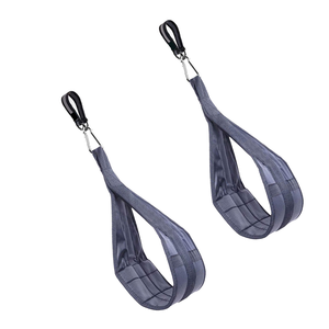 Correas Abdominales Acolchadas Profesionales con Mosquetones Metálicos para Ejercicios de Core, Levantamiento de Piernas y Entrenamiento en Casa - Product Image 6