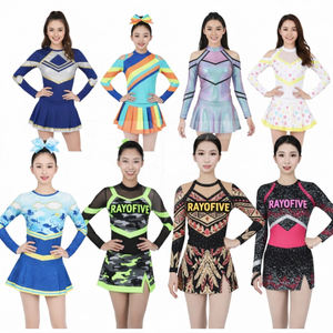 Survêtements de cheerleading pour jeunes, uniformes de cheerleading, uniformes de danse, tenues d'échauffement par sublimation, sac à dos de cheerleading - Product Image 1