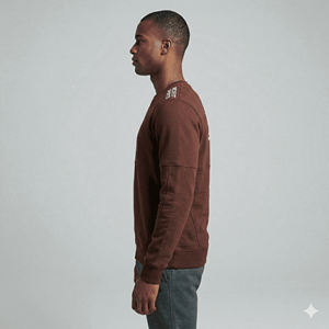 Sudadera de Algodón 100% para Hombre, con Estampado Personalizado, Cuello Redondo, Forro Polar Largo para Invierno, Diseño Térmico Sólido - Product Image 3
