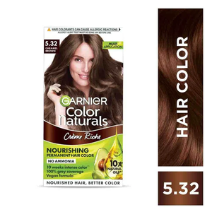 Crème colorante pour cheveux brun caramel, formule riche en pigments, offre une couverture uniforme et une texture douce et chaude. - Product Image 3
