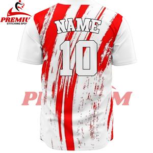 Maillot de baseball personnalisé de qualité supérieure, sublimation, tissu léger et doux, coupe confortable, respirant - Product Image 6