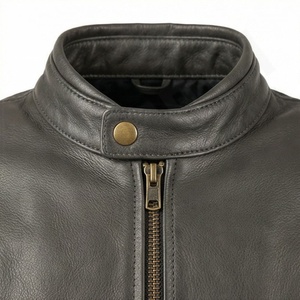 Veste en cuir pour homme NAI-0454A, vêtements de moto, veste de motard, vêtements de protection pour moto en gros, couleur personnalisée - Product Image 4