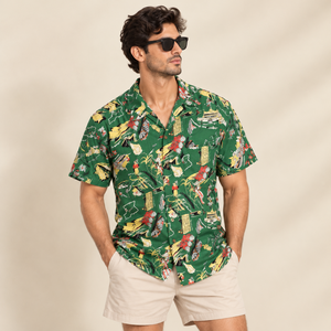 Tropical <b>Men's</b> Camp Collar Beach <b>Shirts</b> 100% Viscose Short Sleeves <b>Hawaiian</b> Printed Casual Summer Vacation Resort Wear Wholesale - Product Image 3