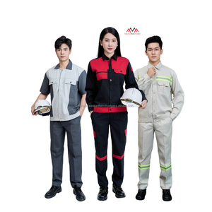 CONCEPTION DISPONIBLE costume de travail utilisé hommes/femmes vêtements de travail ensemble chantier pantalons de travail soudage FMF usine-Échantillon gratuit - Product Image 1