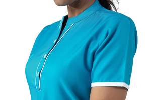 Uniformes Médicos Transpirables Más Vendidos, Traje Quirúrgico con Cierre, Unisex, Logotipo Personalizado, Uniforme de Enfermería de Manga Corta - Product Image 3