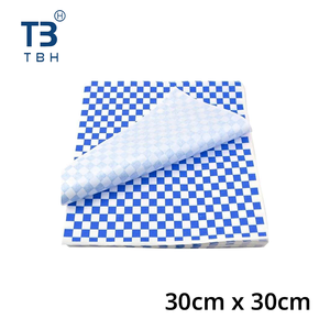 Papier d'emballage pour sandwichs et burgers, enduit anti-graisse, 30x30cm, avec logo personnalisé, pour vendeurs TBH Malaisie, les plus vendus, pour les propriétaires de stands alimentaires, les fêtes et les événements - Product Image 1