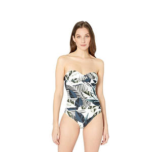 Ensembles de bikinis pour femmes de haute qualité, couleur unie, 1 pièce, faits à la main, séchage rapide, maillots de bain et tenues de plage avec logo personnalisé sur le devant et faible MOQ - Product Image 1