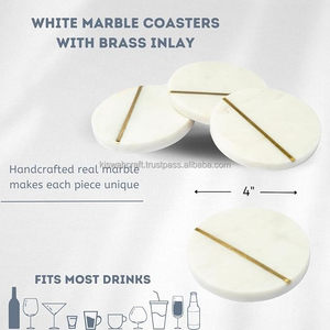 Posavasos de mármol y nogal de diseño europeo, regalos de boda de alta calidad, portavasos clásicos, alfombrillas para mesa de cocina, regalos de boda - Product Image 3