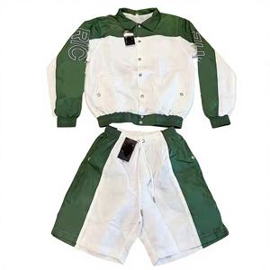 Ensemble de survêtement unisexe coupe-vent écologique en polyester/nylon, grande taille, imperméable, col roulé, respirant, coupe-vent, printemps - Product Image 4