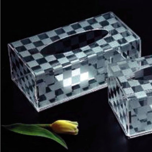 2025 Nueva variedad de moda Caja de pañuelos acrílicos contemporánea: una solución elegante y práctica para el almacenamiento de pañuelos - Product Image 1