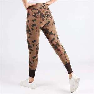 Women High Waist Full Length Riding Breeches <b>White</b> Four-Way Stretch Pants With Pockets Zipper Fly Equestrian Wear - Product Image 5