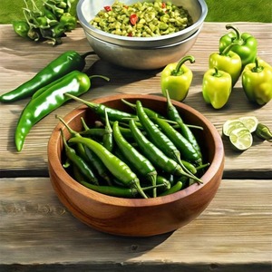Premium Farm <b>Fresh</b> Green Chillies Natural Spicy Flavor Export Quality 4.5kg Carton Box <b>Fresh</b> <b>Vegetable</b> Kitchen Essential Best - Product Image 4