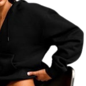 Sweat-shirt à capuche zippé en polaire douce pour femme, coupe décontractée et ample, à manches longues, vêtement chaud pour le froid - Product Image 6
