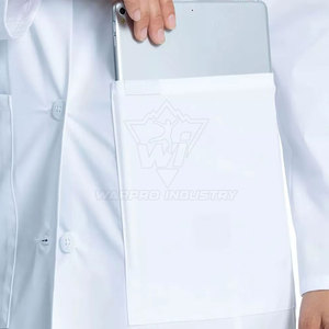 Ropa de Protección para Cuarto Limpio, Ropa de Laboratorio Blanca, Tejido Resistente, Antipolvo, para Uso Diario en Investigación Médica - Product Image 4