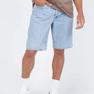 Shorts en jean 100 % coton taille mi-haute pour femmes et hommes, respirants, séchage rapide, décontractés, sportifs, streetwear, design personnalisable - Product Image 3