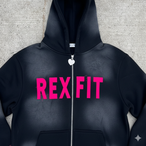 เสื้อฮู้ดดี้มาใหม่ ขายดี งานปักโลโก้แบบดิสเทรส สตรีทแวร์ ขายส่ง คุณภาพสูง เสื้อฮู้ดดี้ซิปแบบซันเฟด - Product Image 5