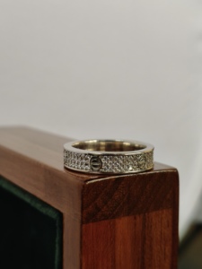 Bague en diamant pavé Namivaa Vms99 avec micro-incrustation, cadeau romantique pour femme, idéal pour mariage, anniversaire, fiançailles, soirée, bijou raffiné - Product Image 2
