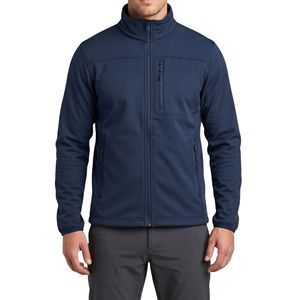 Chaquetas Softshell de Forro Polar Marrón, Texturizadas, con Cierre Completo, Aislamiento Térmico para Invierno, Chaquetas Cómodas - Product Image 4