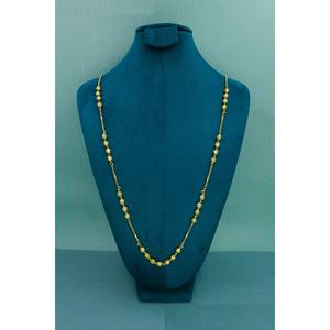 Dubai 24K Gold Plated Women's Chain Mala Necklaces Fashion Jewelry with Brass for <b>Wedding</b> Occasions Indian Trandying Chain Mala - Product Image 5