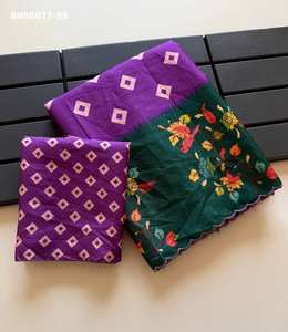 Proveedor de Sarees y Blusas de Seda Tusser Suave de Aspecto Elegante con Estampado Digital Bandhej, Calidad de Exportación India, de Surat - Product Image 6