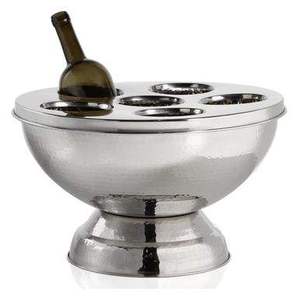 Hot Selling Durable Silver Finished Aluminum Casted Ice Bucket Champagne <b>Wine</b> <b>Cooler</b> for Beverage <b>Wine</b> Bucket Champagne Bowl - Product Image 4