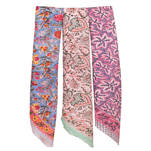 Craftjaipur Adult Multifunction Outdoor Summer Large Square Unisex Handmade Eco-friendly Cotton Block Printed <b>Bandana</b> 100X100cm - Product Image 3