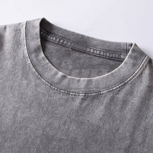 เสื้อยืดผู้ชายทรงหลวมสไตล์ใหม่ ผ้าฝ้าย 100% คุณภาพดีที่สุด ล้างสีแบบแอซิดวอช สีพื้น พิมพ์โลโก้ได้ตามต้องการ ระบายอากาศได้ดี เป็นมิตรกับสิ่งแวดล้อม เหมาะสำหรับฤดูร้อน - Product Image 4