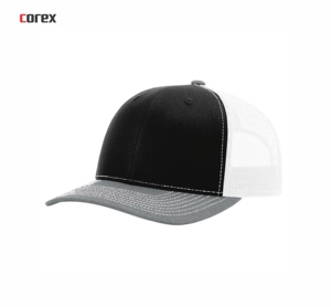 Gorra Trucker Richardson Personalizada Negra y Amarilla de Malla, 6 Paneles, Ajustable, Unisex, Casual, para Exteriores, Invierno, Primavera, Verano, para Adultos - Product Image 5