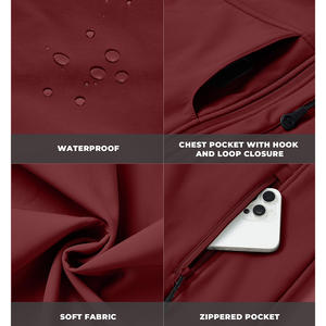 Nouvelle veste softshell coupe-vent unie pour homme, design unique, style streetwear, collection 2026 - Product Image 4