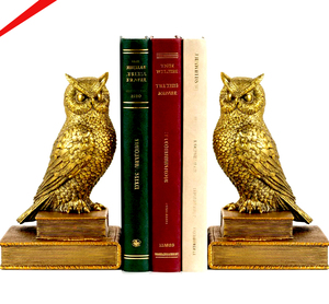 Sujetalibros de Metal Dorado de Alta Demanda, Estilo Art Deco, Hechos a Mano, para Decoración de Hogar, Biblioteca o Estudio - Product Image 2