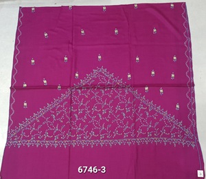 Ladies Kashmiri Hand-Needle(SOZNI) Work Border Design Semi <b>Pashmina</b> <b>Shawls</b> - Product Image 5