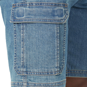 New Arrival OEM Summer Men's Denim Shorts <b>Knee</b> Length Quick Dry Breathable <b>High</b> Quality Made Denim Shorts - Product Image 6