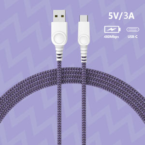 Cable USB 2.0 a Tipo C Trenzado de Nailon/PVC de Primera Calidad para Teléfonos Móviles, Tabletas y Computadoras, Carga y Sincronización, Certificado RoHS/REACH - Product Image 5