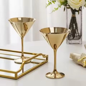Artistic Metal Wine Goblet Wine Drinking Cup for Dining <b>Table</b> Home Bar Event Setup Unique Stylish Drinkware - Product Image 1