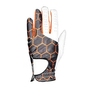 Gants de golf en peau de mouton pour hommes, personnalisables avec logo, en cuir, à doigts complets, à enfiler, pour main droite et gauche, gants de sport à adhérence souple – Vente chaude - Product Image 2