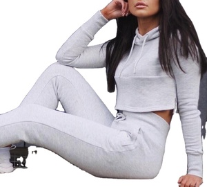<b>Women</b> Hooded <b>Fleece</b> Tracksuit Set Solid Cotton Blend Casual <b>Jogger</b> Outfit Spring Wear - Product Image 4