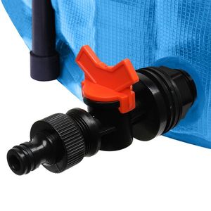 Serbatoio Pieghevole Blu da 50 Galloni in PVC per Raccolta Acqua Piovana, Piccolo Collettore d'Acqua per Giardino e Sistema di Irrigazione Agricola con Filtro a Rete - Product Image 5