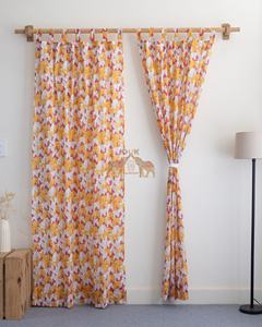 Cortinas Estampadas de Algodón 100% con Estampado de Animales para el Hogar y Habitaciones de Hotel, Juego de Cortinas para Ventanas - Product Image 2