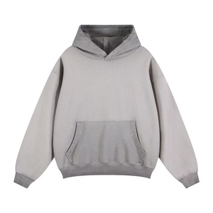 Sweat-shirt à capuche pour homme de haute qualité, coton premium, anti-plis, streetwear décontracté, logo personnalisé, vente en gros - Product Image 2