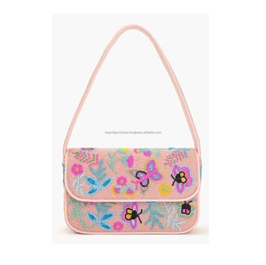 Bolso de mano de diseñador con cuentas hecho a mano estilo indio estilo bohemio bolsos de hombro para fiesta de compras de noche bolso de mensajero para mujer - Product Image 2