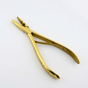 Alicate Profesional de Acero Inoxidable para Extensiones de Cabello con Dos Orificios, Herramienta de Salón para Anillos Micro y Nano - Product Image 1