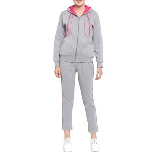 Ensemble de survêtement pour femmes, fermeture éclair, vêtements décontractés, sweat-shirt, design de marque personnalisé, léger, prix de gros abordable - Product Image 5