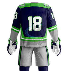 Uniforme de hockey sur glace en polyester respirant, prix abordable, design personnalisé, tissu doux, best-seller, en vente en ligne - Product Image 6